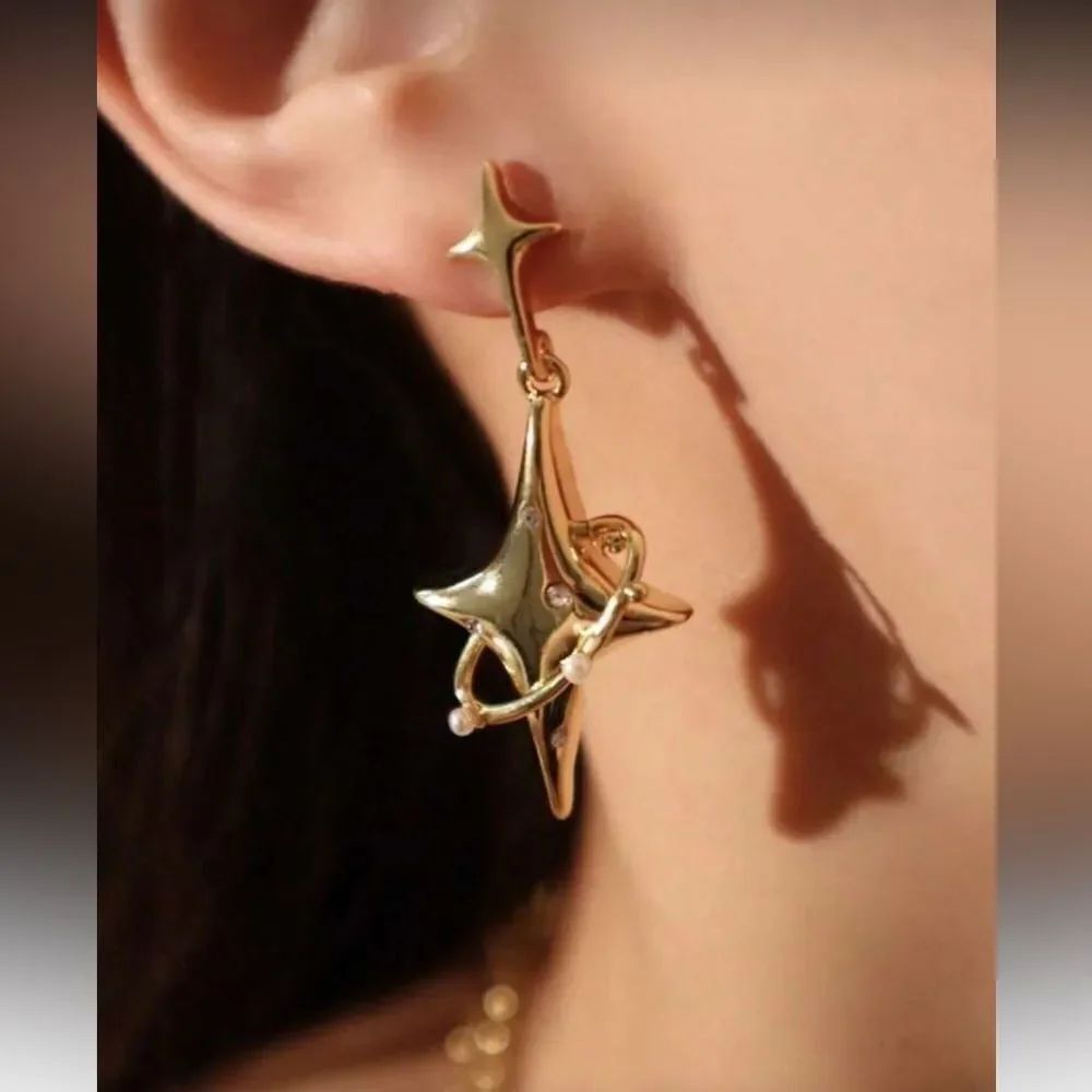 Star Drop Earrings N1637
